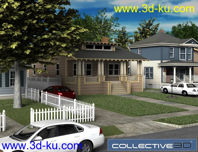 Collective3d Modern Home Exterior 2模型的图片7