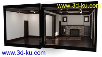 3D打印模型Collective3d Movie Sets Modern Home Interior的图片