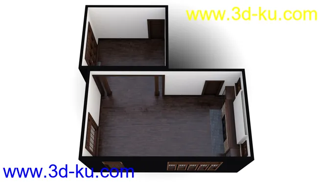 Collective3d Movie Sets Modern Home Interior模型的图片9