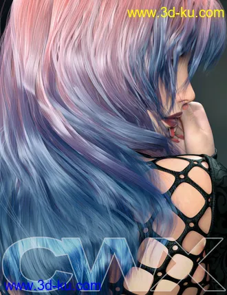 3D打印模型ColorWerks Extreme - Hair Texture Blending for Iray and dForce Hair的图片