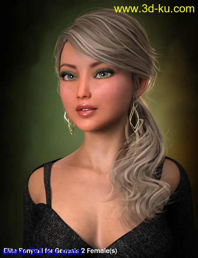 ColorWerks Extreme - Hair Texture Blending for Iray and dForce Hair模型的图片9