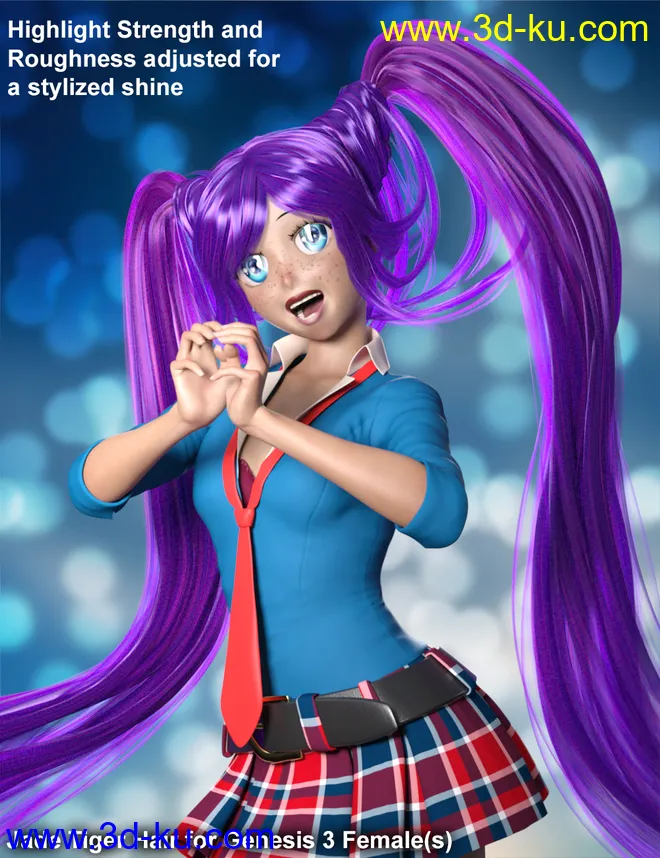 ColorWerks Extreme - Hair Texture Blending for Iray and dForce Hair模型的图片14