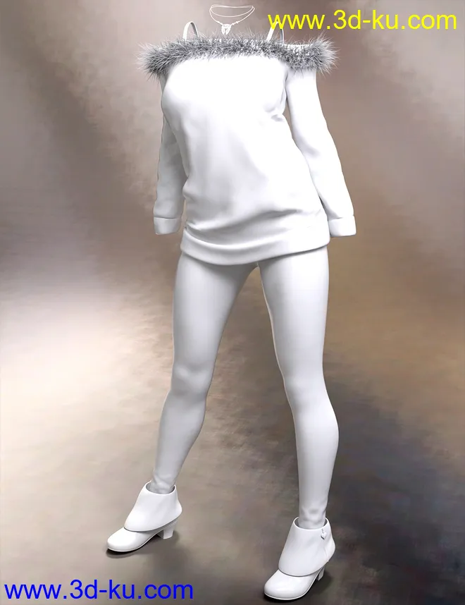 Cozy Sweater Outfit for Genesis 8 Female(s)模型的图片8