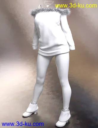 3D打印模型Cozy Sweater Outfit for Genesis 8 Female(s)的图片