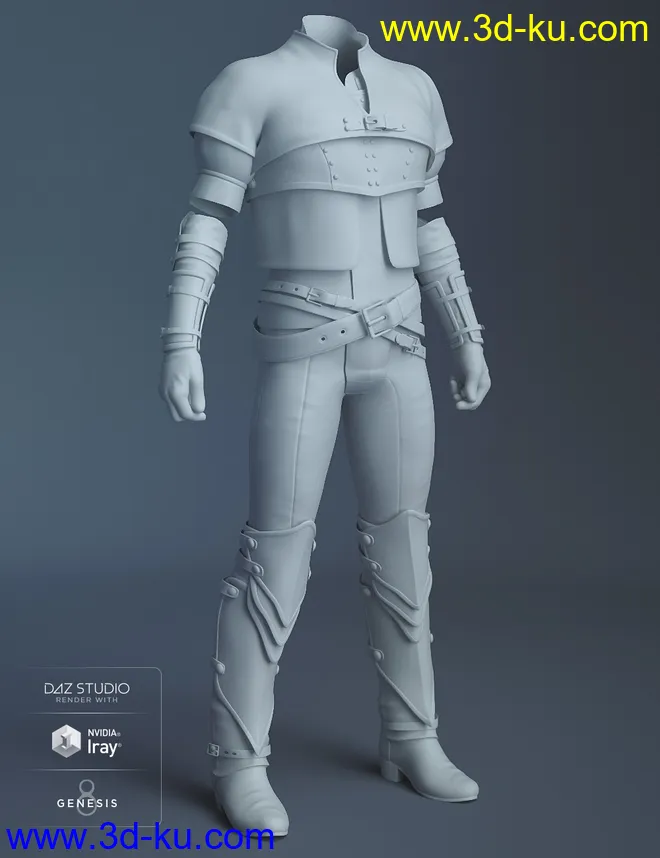 Crows Watch Outfit for Genesis 8 Male(s)模型的图片5