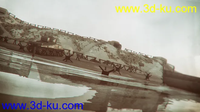 D-Day Landing Beach Diorama模型的图片5