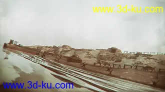 3D打印模型D-Day Landing Beach Diorama的图片