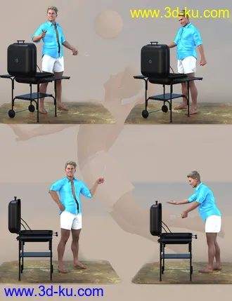 3D打印模型Dad Action Poses for Tristan 8的图片