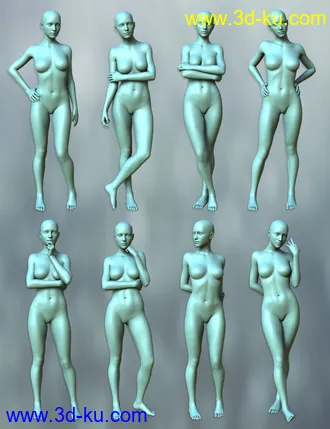 3D打印模型Daily Poses for the Genesis 3 Female(s)的图片