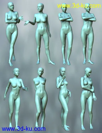 3D打印模型Daily Poses for the Genesis 3 Female(s)的图片