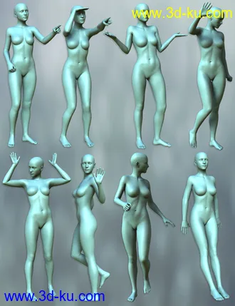 3D打印模型Daily Poses for the Genesis 3 Female(s)的图片