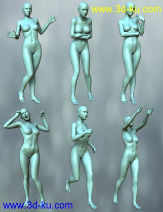 3D打印模型Daily Poses for the Genesis 3 Female(s)的图片