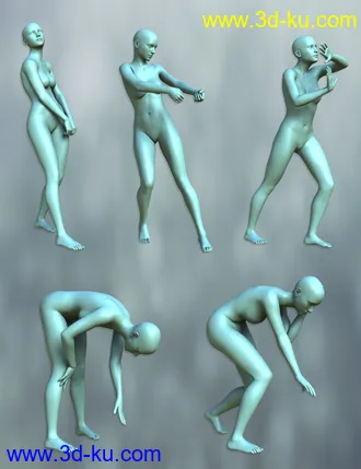 3D打印模型Daily Poses for the Genesis 3 Female(s)的图片
