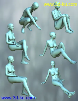 3D打印模型Daily Poses for the Genesis 3 Female(s)的图片