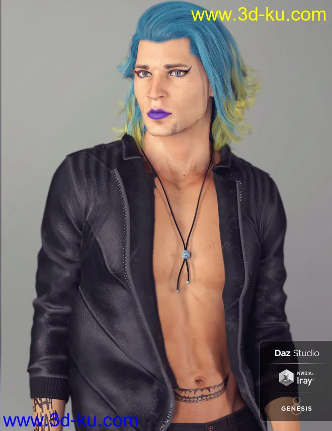 Dante For Genesis 8 Male模型的图片2