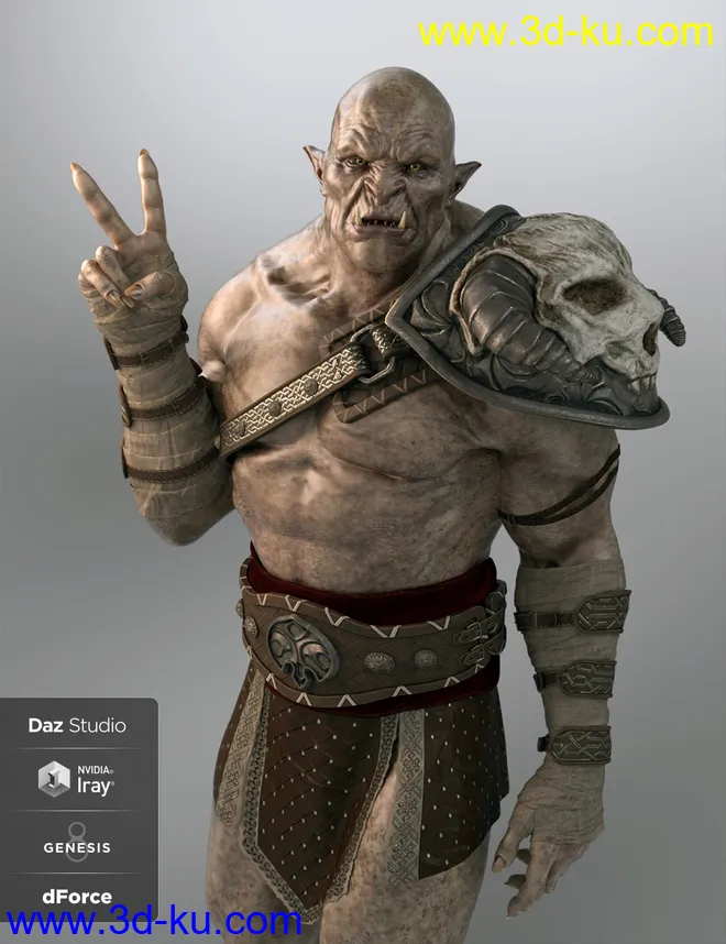 Deadly Warrior Armor for Genesis 8 Male(s)模型的图片5