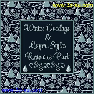3D打印模型Design Resource - WINTER Overlays & Layer Styles Pack的图片
