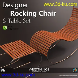 3D打印模型Designer Rocking Chair的图片