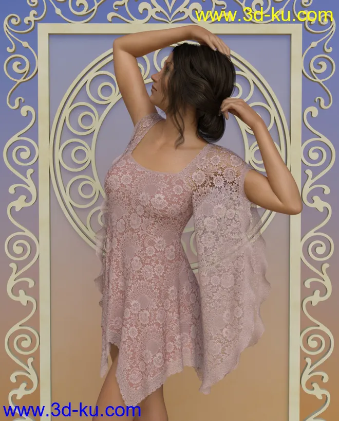 dForce - Belinda Dress for G8F模型的图片1