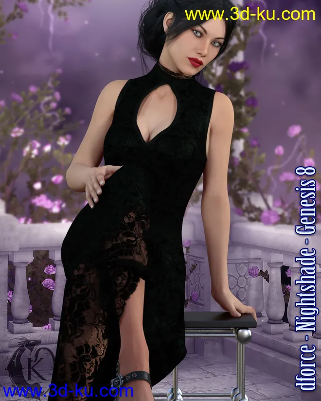 dforce - Nightshade - Genesis 8模型的图片1