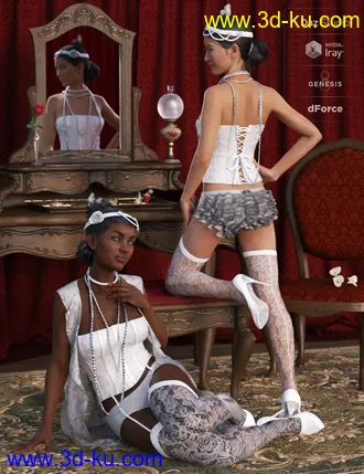 3D打印模型dForce 1920s Boudoir Outfit for Genesis 8 Female(s)dForce 1920s Boudoir Outfit for Genesis 8 Female(s)的图片