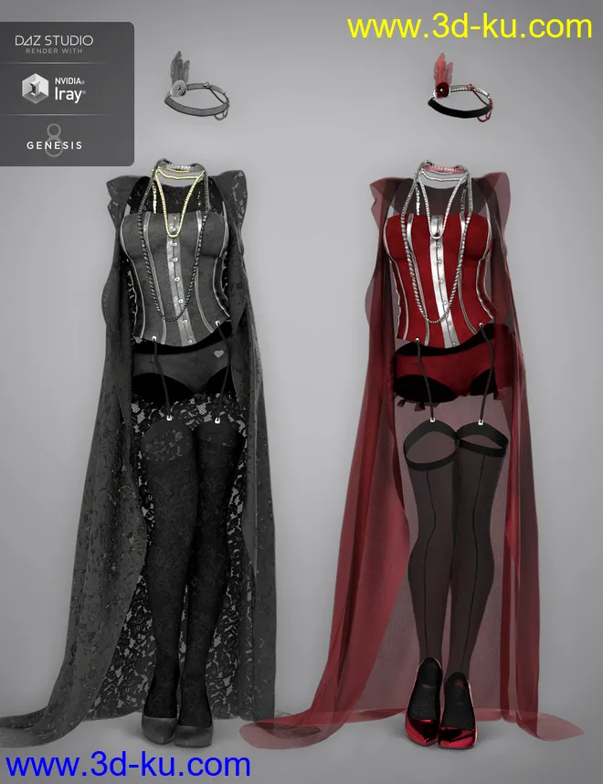 dForce 1920s Boudoir Textures模型的图片6