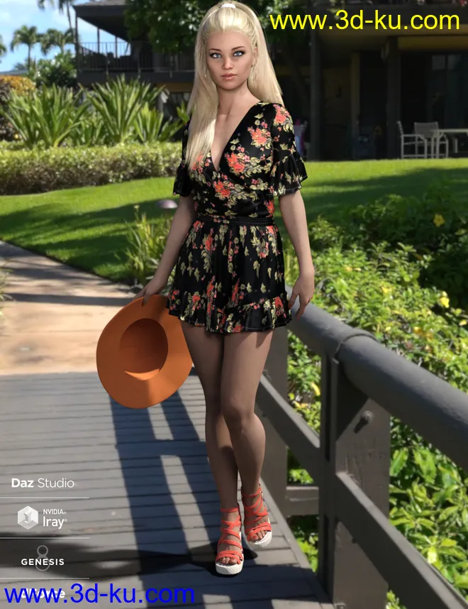 dForce Addison Outfit for Genesis 8 Female(s)模型的图片2