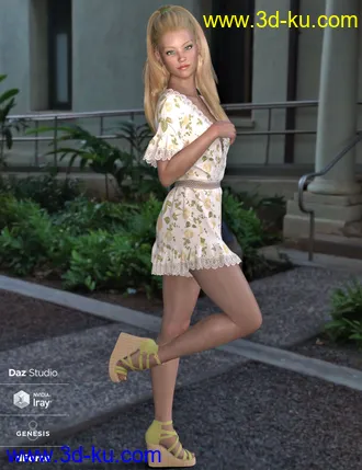 3D打印模型dForce Addison Outfit for Genesis 8 Female(s)的图片