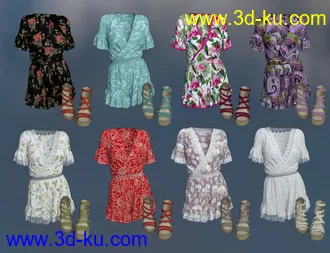 3D打印模型dForce Addison Outfit for Genesis 8 Female(s)的图片