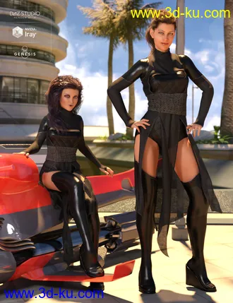 3D打印模型dForce Akemi Outfit for Genesis 8 Female(s)的图片