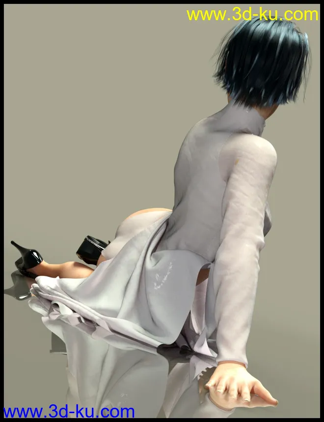 dForce Ao Dai Outfit for Genesis 8 Female(s)模型的图片4