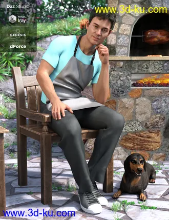 3D打印模型dForce Backyard BBQ Outfit Textures的图片