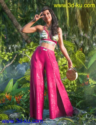 3D打印模型dForce Bali Babe Outfit Textures的图片