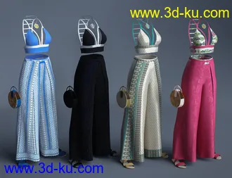 3D打印模型dForce Bali Babe Outfit Textures的图片