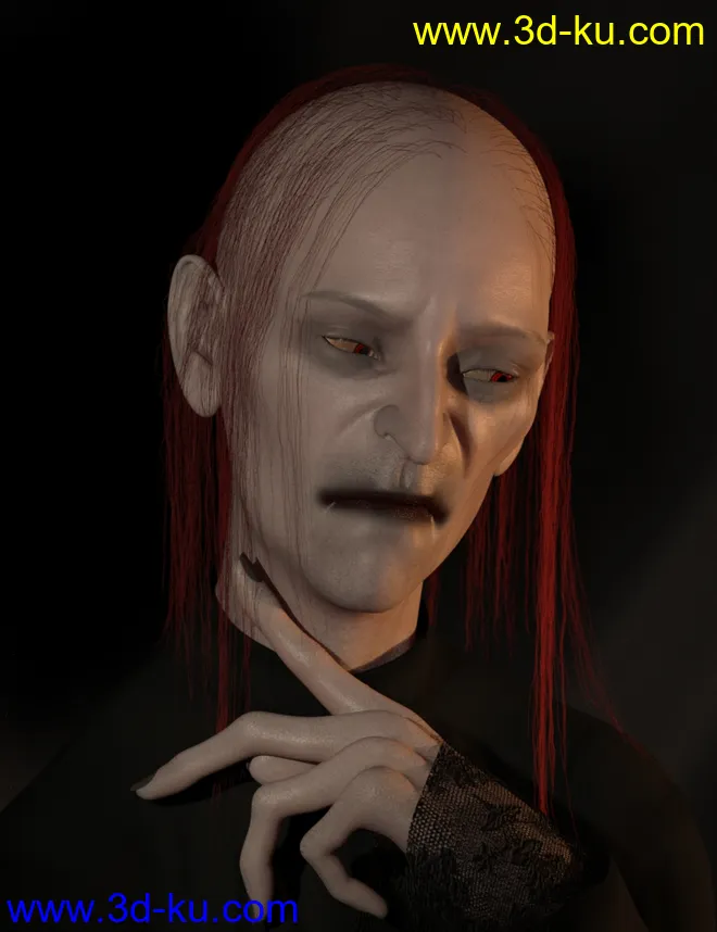 dForce Barely-There Hair for Genesis 8 Male(s)模型的图片2