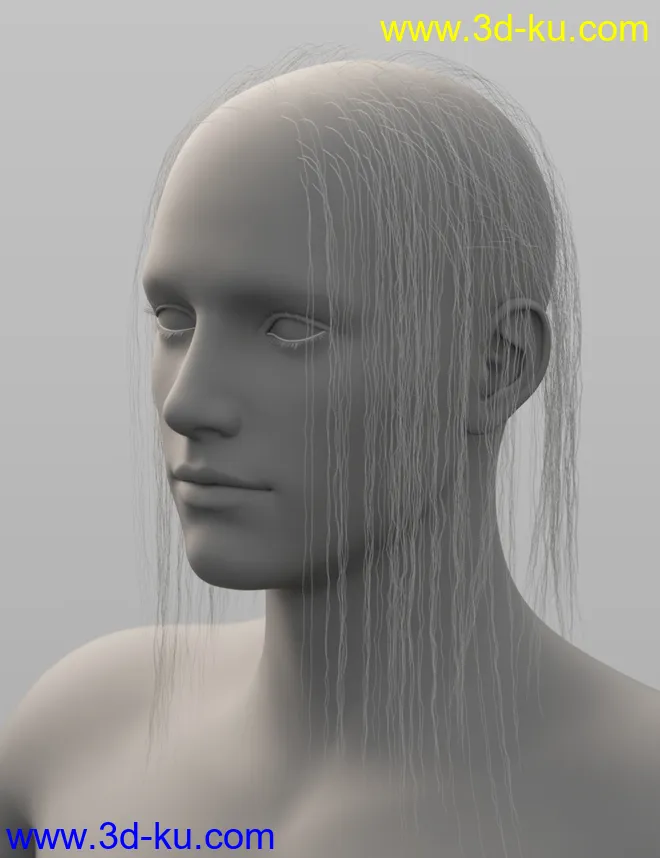 dForce Barely-There Hair for Genesis 8 Male(s)模型的图片6
