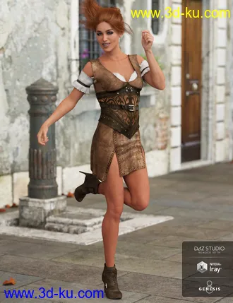 3D打印模型dForce Bellarose Outfit Textures的图片