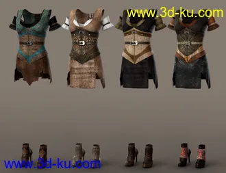 3D打印模型dForce Bellarose Outfit Textures的图片