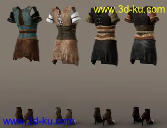 3D打印模型dForce Bellarose Outfit Textures的图片