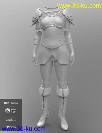 3D打印模型dForce Blackwater Guild Outfit for Genesis 8 Female(s)的图片