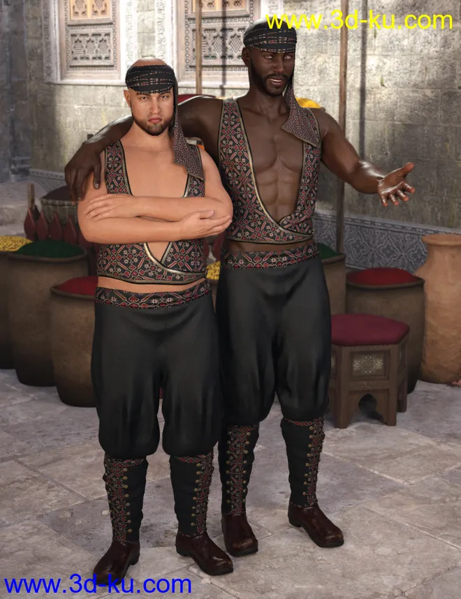 dForce Brahim for Genesis 8 Male(s)模型的图片4