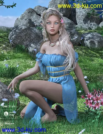 3D打印模型dForce Breena Outfit for Genesis 8 Female(s)的图片