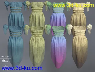 3D打印模型dForce Breena Outfit for Genesis 8 Female(s)的图片