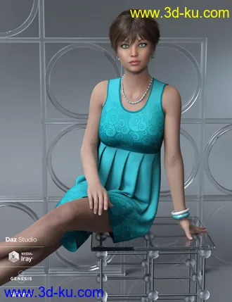 3D打印模型dForce Brie Outfit for Genesis 8 Female(s)的图片