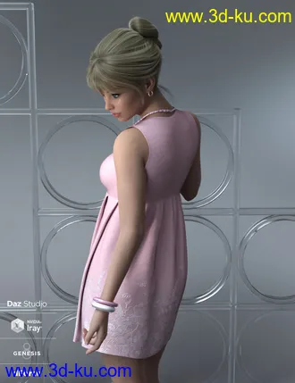 3D打印模型dForce Brie Outfit for Genesis 8 Female(s)的图片