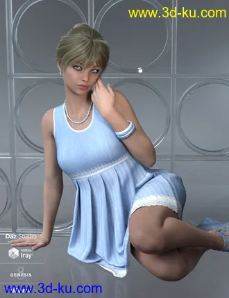 3D打印模型dForce Brie Outfit for Genesis 8 Female(s)的图片