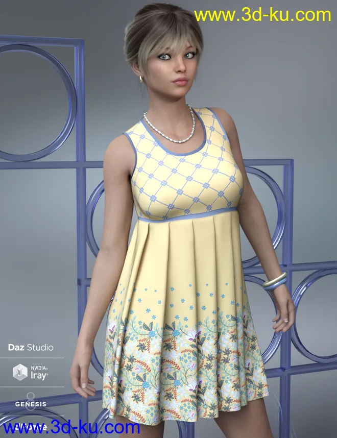 dForce Brie Outfit for Genesis 8 Female(s)模型的图片6