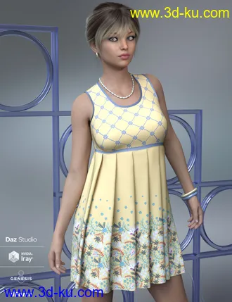 3D打印模型dForce Brie Outfit for Genesis 8 Female(s)的图片
