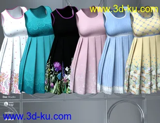 3D打印模型dForce Brie Outfit for Genesis 8 Female(s)的图片