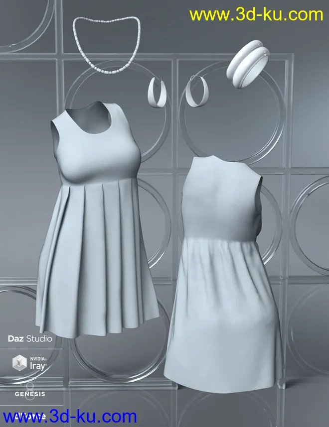 dForce Brie Outfit for Genesis 8 Female(s)模型的图片8